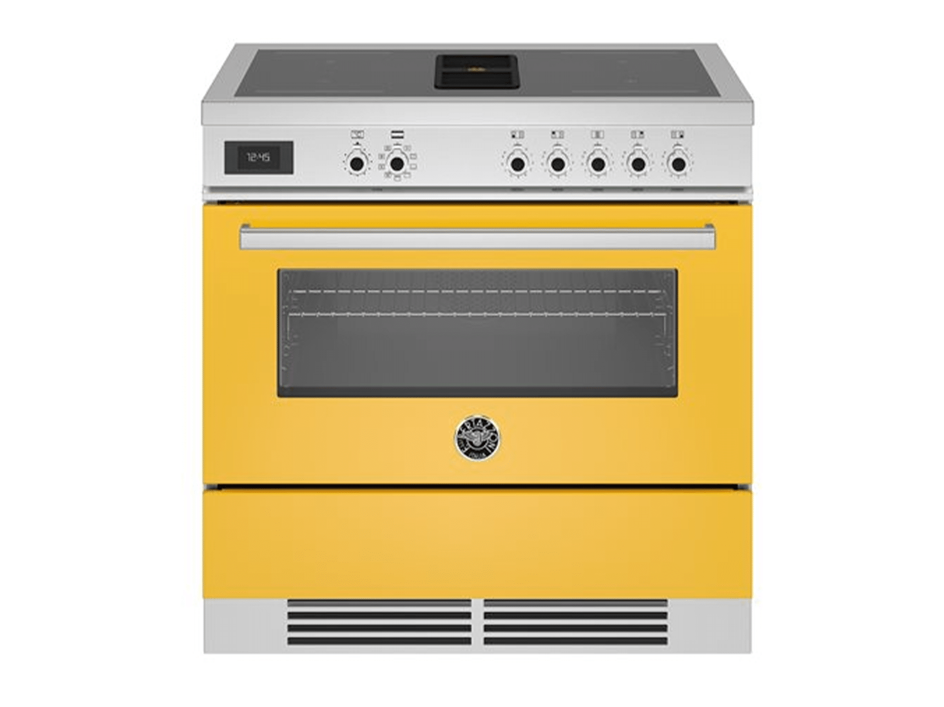 Bertazzoni PROCH94I1EGIT | 90 cm Air-Tec inductie fornuis met werkbladafzuiging