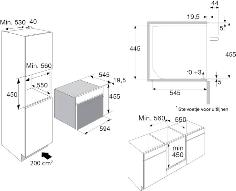 ATAG CX6471C | Heteluchtoven met magnetron, zwart glas - Afbeelding 6